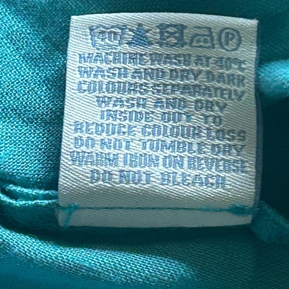 Boden Women’s Blue 100% Linen Tunic Boho Embellished Elastic Waist Beaded Sz 6 - Picture 9 of 11